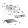 Einbaufritteuse 2 x 10 L - Hochleistung CombiSteel