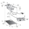 Built-in Electric Fryer 10 L - CombiSteel: Efficient and Practical