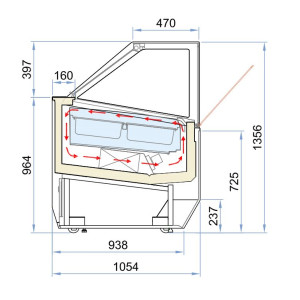 Vitrine à Glace Millenium - 16 x 5 L CombiSteel - Équipement professionnel efficient