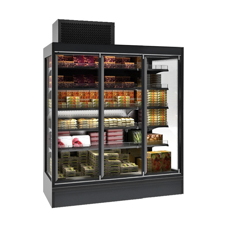 Max Wall Refrigerated Display Case with 4 Doors - 8.1 m² - CombiSteel