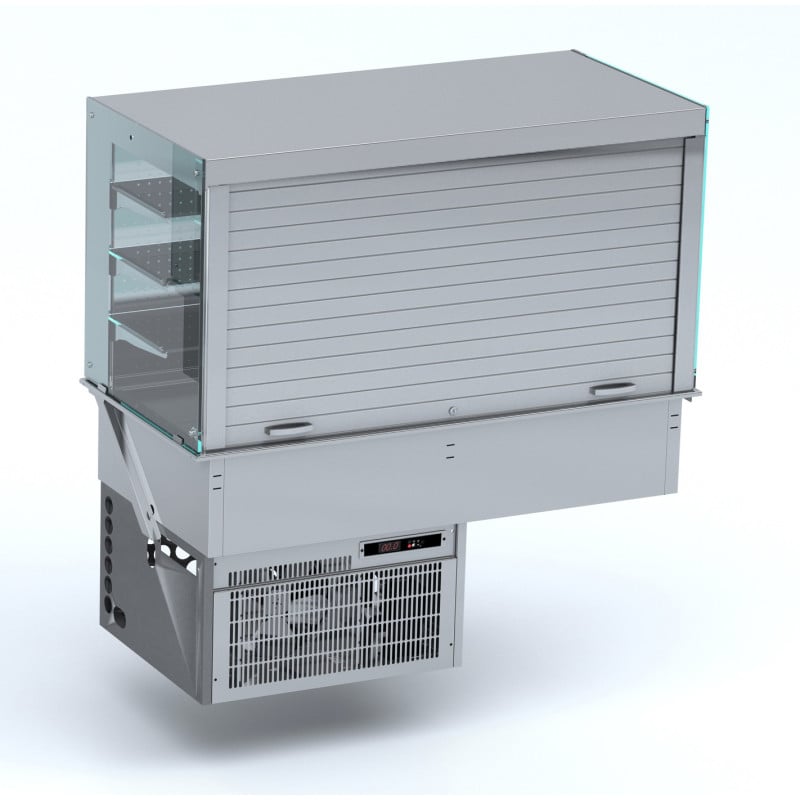 Wandkühlvitrine Drop-In Kubisch - L 1440 x T 720 mm - CombiSteel