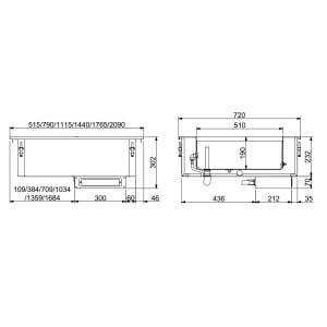 Bain-Marie Drop-In à Remplissage d'Eau Manuel - GN 1/1 - CombiSteel