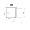 Positive Kühltisch 600 x 400 mit 3 Türen - 635 L Combisteel