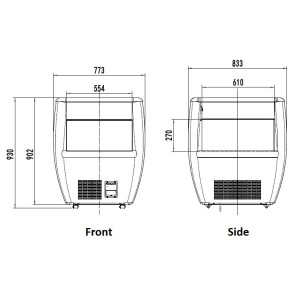 Positive Refrigerated Island 87L CombiSteel - Performance and Reliability