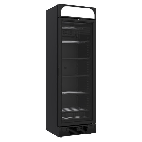 Armoire Réfrigérée Négative Noire - 1 Porte Vitrée - 382 L - CombiSteel