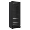 Schwarzer Negativ-Kühlschrank - Glastür - 382L - CombiSteel