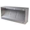 Complete Cubic Wall Hood - 2400 mm - With Motor, LED, and Dimmer - CombiSteel