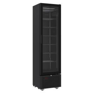 Armoire Réfrigérée Négative Noire - 1 Porte Vitrée - 221 L - CombiSteel