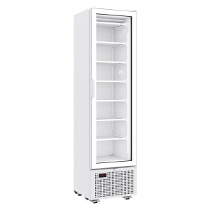 White Negative Refrigerated Cabinet - 1 Glass Door - 221 L - CombiSteel