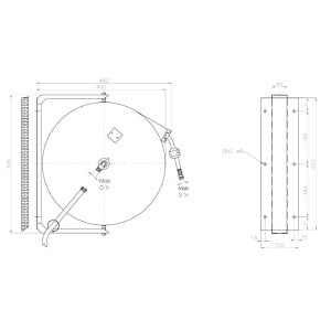 Hose with Water Gun - 10 m - CombiSteel