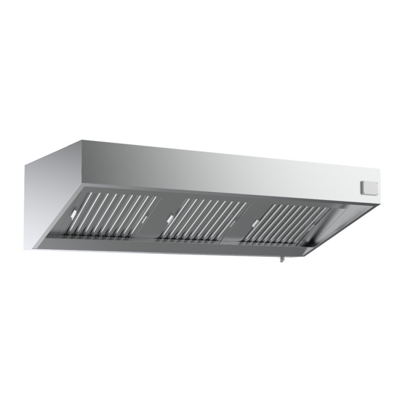 Hotte Murale Complète 2400mm Acier Inoxydable Led Variateur - Qualité Air