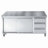 Meuble Inox Bas GN 1/1 - 2 Portes et 3 Tiroirs - L 1800 x P 700 mm | Qualité CombiSteel