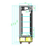 Positive Kühlschrank - 1 Glastür - 460 L - CombiSteel