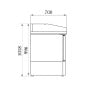 Refrigerated Pizza Cabinet GN 1/1 - 3 Doors - 230 L - CombiSteel