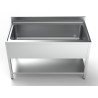 Stainless Steel Sink 1 - Backsplash and Shelf 1400x700 mm