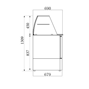 Refrigerated Saladette 3 Doors GN 1/1 - 368 L - CombiSteel - Stainless Steel