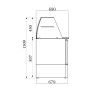 Saladette Réfrigérée 3 Portes GN 1/1 - 368 L - CombiSteel - Acier Inoxydable