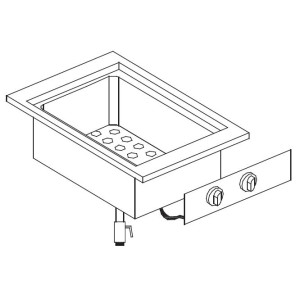 Elément de Bain-Marie Drop-In Encastrable - Performances Énergétiques Optimal