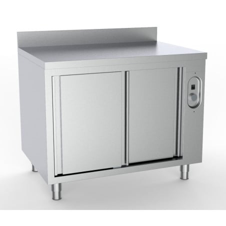 Heated Cabinet with Backsplash with 2 Doors - L 2000 x D 700 mm - CombiSteel