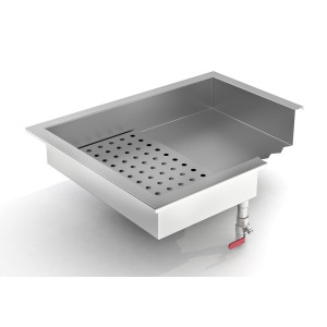 Bac à Glace Pilée Intégré Drop-In - 4/1 - CombiSteel