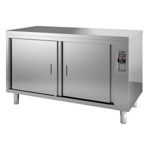 Heated Cabinet with 2 Tambour Doors - L 1000 x D 700 mm - CombiSteel