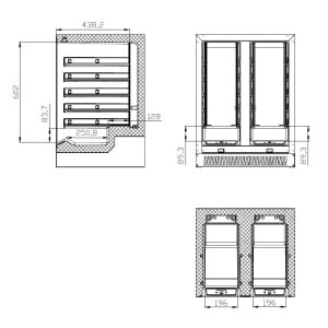 Wine Cooler - 40 Bottles - 100 L - CombiSteel