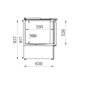 Kühlvitrine GN 1/1 - 3 Türen - 368 L - CombiSteel