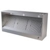 Hotte Murale Cubique Complète - 1200 mm - Avec Moteur, Led et Variateur - CombiSteel