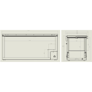 Stainless Steel Chest Freezer - 572 L CombiSteel: Professional Food Storage