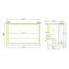 Refrigerated Back Bar with 3 Sliding Doors - 298 L - CombiSteel