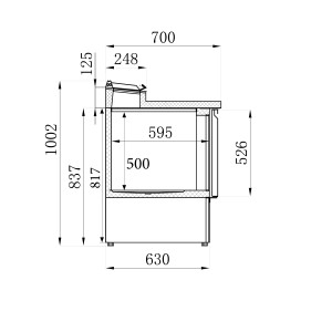 Refrigerated Saladette - 2 Doors - 5 GN 1/6 Pans | CombiSteel: Quality and Performance