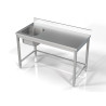 Sink 1 Basin on the Left with Backrest - L 1400 x D 700 mm - CombiSteel