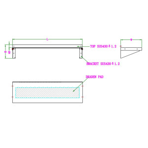 Étagère Murale Inox avec Équerres - Haute Qualité - 1000 x 400 mm