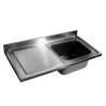 1 Bowl Sink and Stainless Steel Drainer - Professional Quality