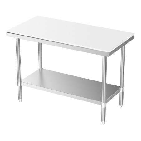 Table de Découpe avec Etagère Démontable - L 1200 x P 700 mm - CombiSteel