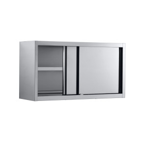 Wall-Mounted Stainless Steel Sliding Door Cabinet CombiSteel - Efficient Storage