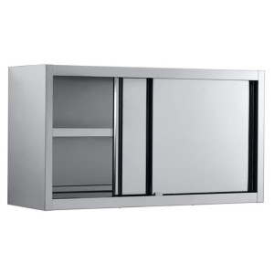 Wall Cabinet with Sliding Doors in Stainless Steel - Combisteel 1600x400 mm