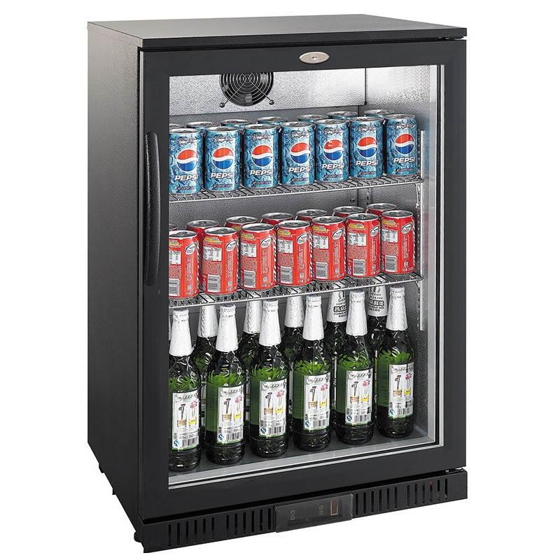 Refrigerated Back Bar 1 Swing Door - 138 L Black - Combisteel