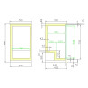 Rückkühltheke 98 L Schwenktür - CombiSteel