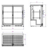 Arrière-Bar Réfrigéré 2 Portes Coulissantes 198 L Combisteel Innovant et Performant