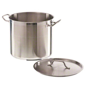 Marmite en Inox avec Couvercle - ø 20 cm - 4 L - CombiSteel