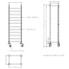 Abräumwagen GN 1/1 CombiSteel - Praktisch und robust