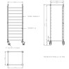 Abräumwagen mit GN 2/1 Tabletts - CombiSteel: Ideal für die Gastronomie