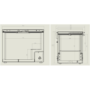 Chest Freezer with Stainless Steel Lid - 305 L - CombiSteel