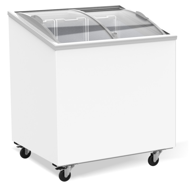 198 L Glass Chest Freezer CombiSteel Professional