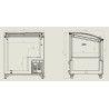 198 L Glass Chest Freezer CombiSteel Professional