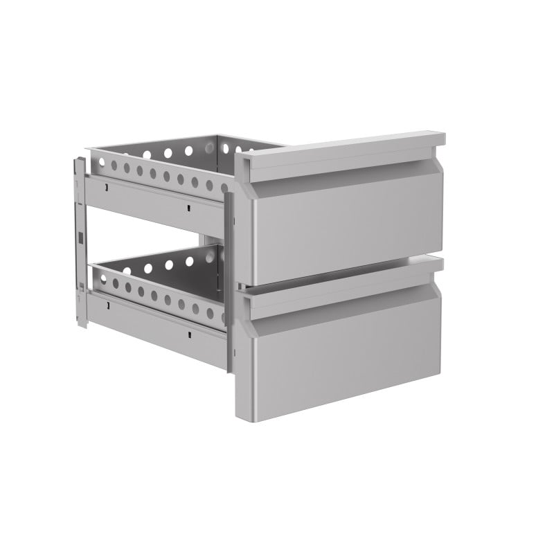 Bloc 2 Tiroirs pour Table Réfrigérée P 600 mm - CombiSteel