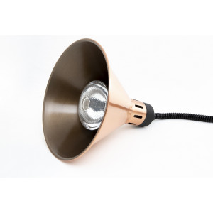 Lampe chauffante conique bronze - Combisteel: puissance 250W.