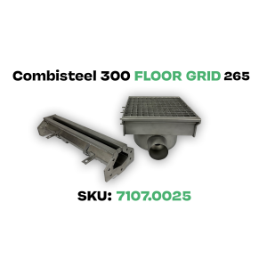 Floor Gutter - 300 x 265 mm - 2 Outlets