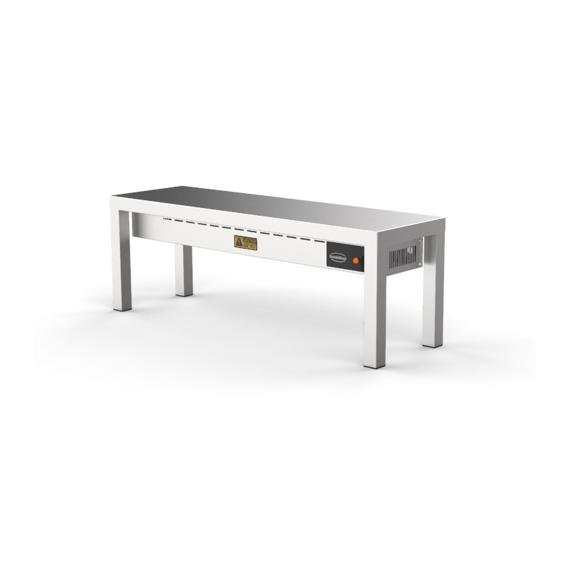 Ceramic Heated Table Shelf - 1 Level - L 1200 x D 300 mm - CombiSteel